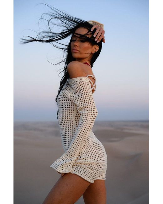 Belletage Swimwear Natural The Off-Weekend Crochet Dress