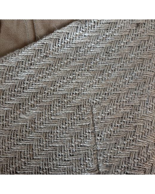 London Atelier Byproduct Natural Neutrals Raffia Multi-Wear Corset Crop Top