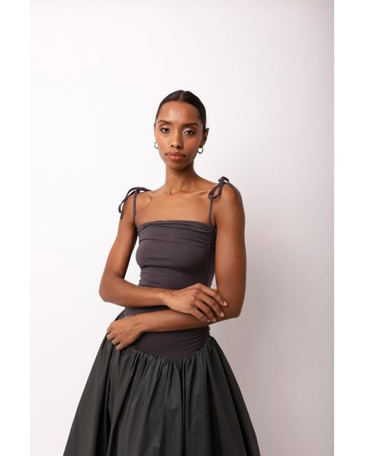 Amy Lynn Gray Alexa Dark Puffball Dress