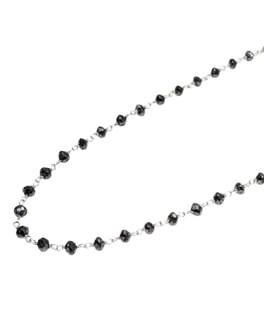 Rahul's Jewels Brown 18" Genuine Diamond Rosary Necklace