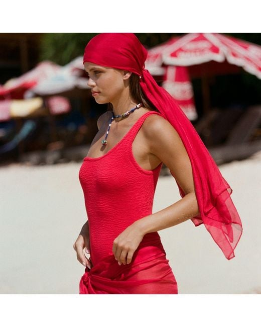 Veroni Swim Red The Solaris Pareo