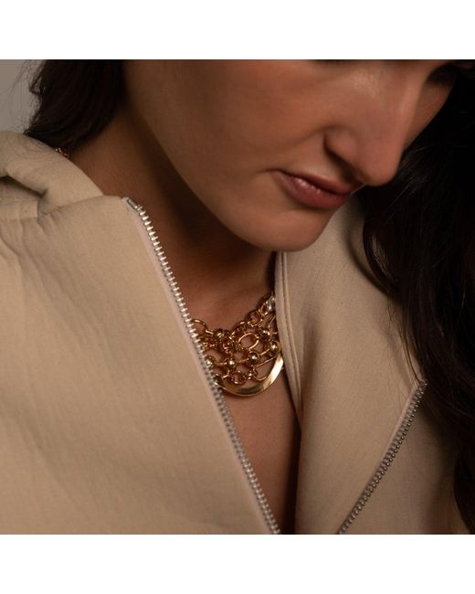 SHYMI Metallic Herringbone Chain