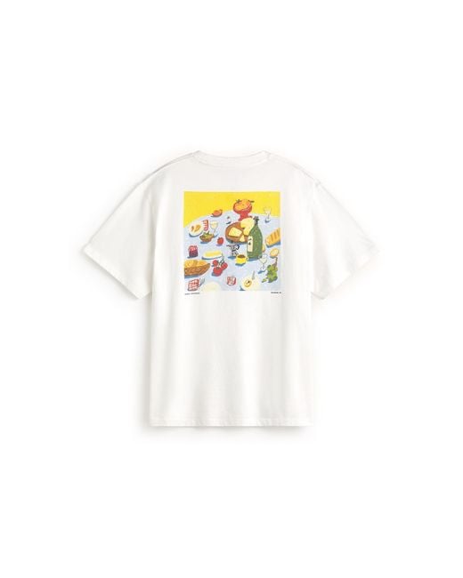 Thinking Mu White Costumbres Aaron T-Shirt for men