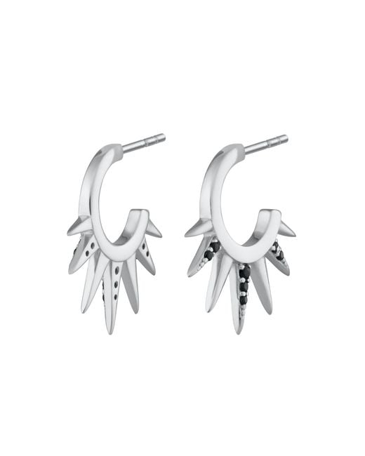 Scream Pretty Metallic Sun Spike Hoop Earrings