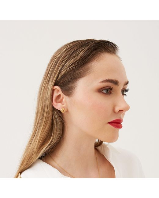 Spero London Metallic Dripping Molten Natural Textured Sterling Authentic Earring