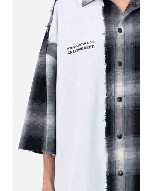 mysimplicated Black Division Overshirt for men