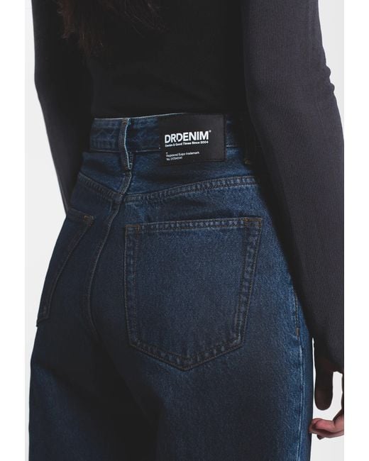 Dr. Denim Blue Donna High Relaxed