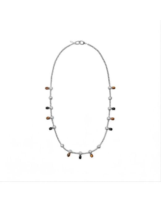 Onia Metallic Twisted Root Necklace