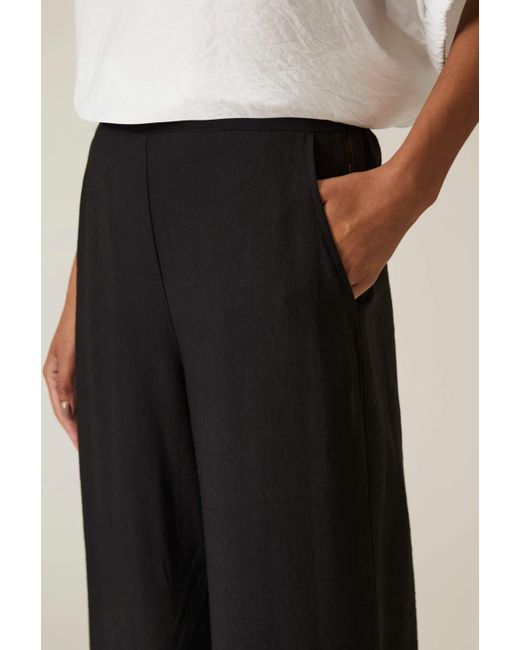 James Lakeland Black Wide-Leg Trousers
