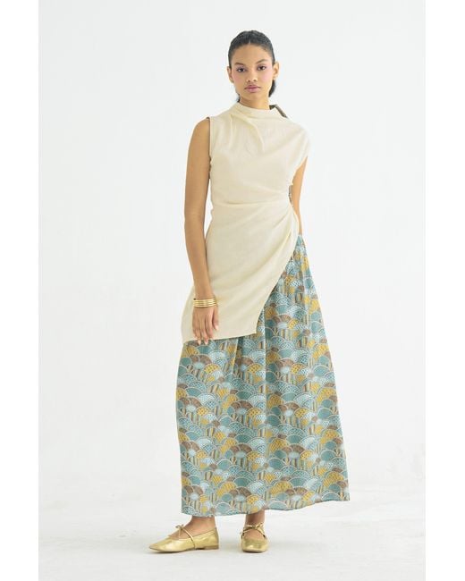 Maison Qala Green Neutrals Buttercup Co-Ord Set