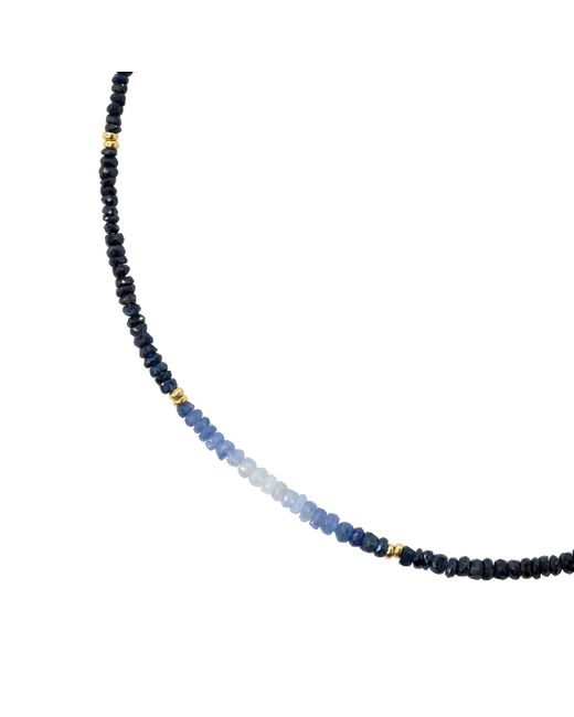 Bombyx House Blue Sapphire Ombre Station Necklace
