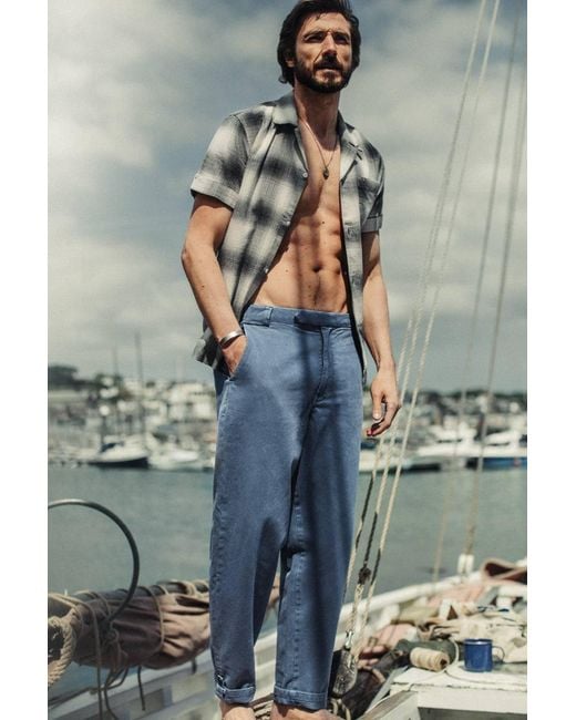 &SONS Trading Co Blue Easy Chino for men