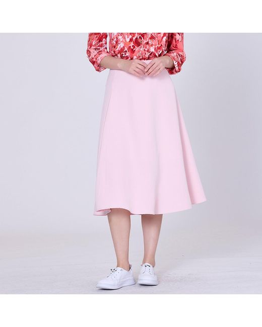 Smart and Joy Pink Trapèze Minimalist Skirt