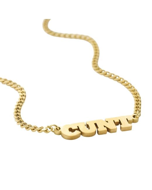 Hoops + Chains LDN Metallic C Word Chain