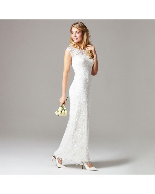 Alie Street London White Amber Lace Wedding Dress