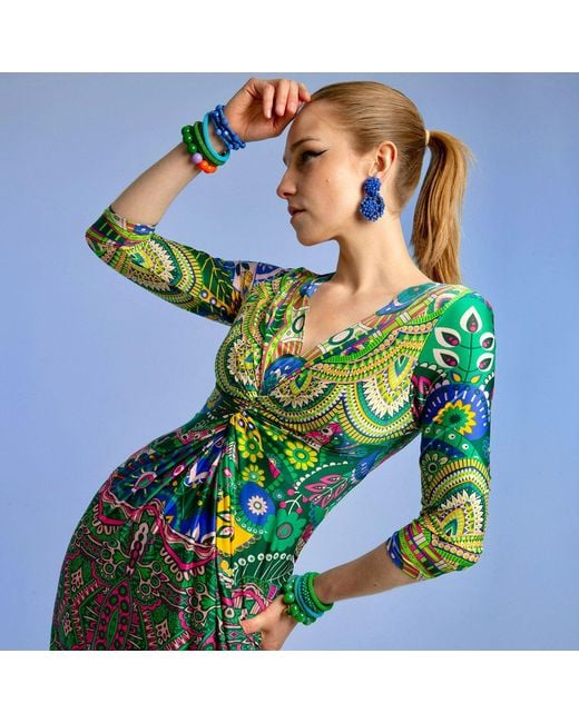 Beatrice von Tresckow Blue Kaleidoscope Lola Maxi Dress