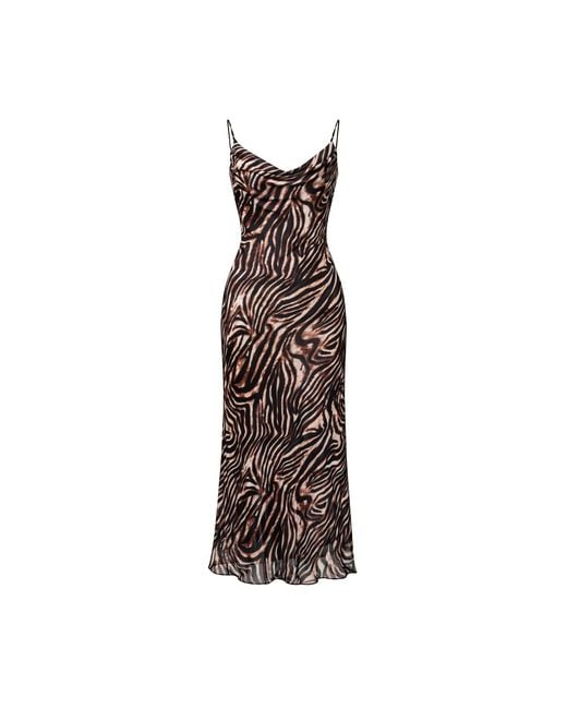 Maui X Lolita Brown Nina Zebra Maxi Dress