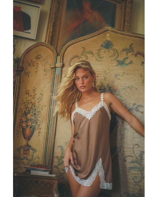 Wild Lovers Brown Solene Slip Dress