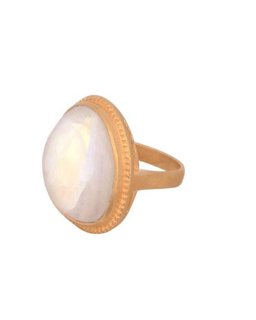 Opium Jewels Multicolor Celestial Cocktail Ring With Moonstone