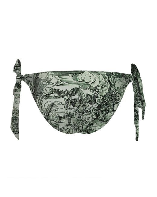 Aloha From Deer Green Durer Series Apocalypse Bikini Bows Bottom