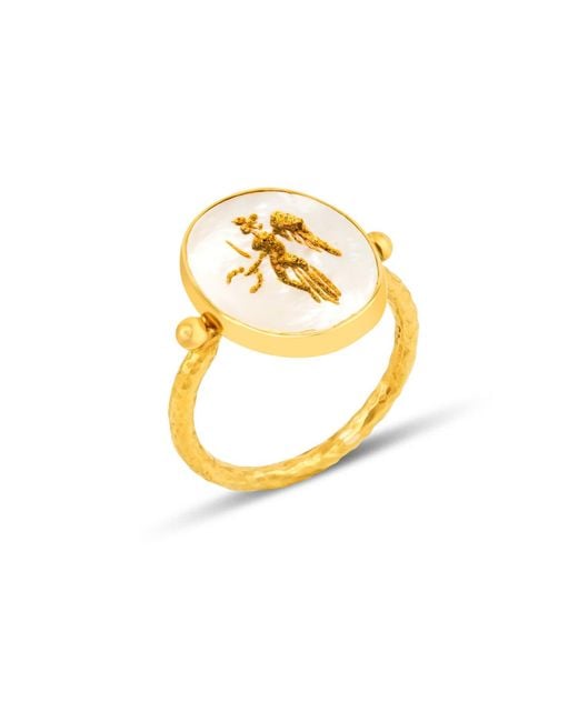 Ece London Metallic The Angel Of Peace I I Ring