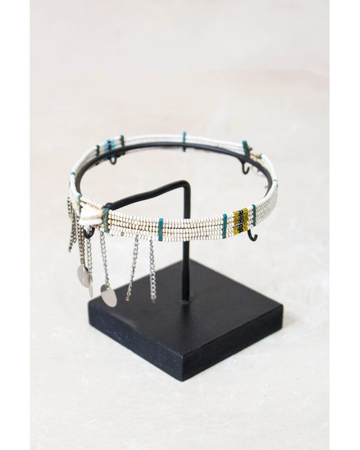 Botanical Boys Black Kenya Maasai Beaded Necklace