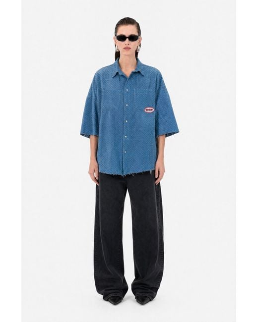 mysimplicated Blue Collar Shirt for men