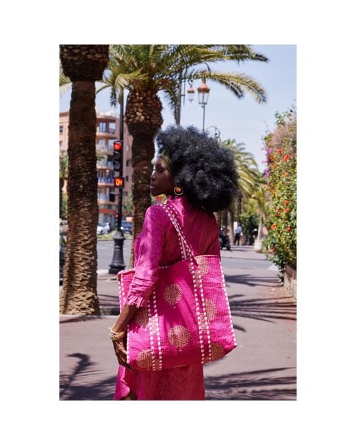 At Last Pink Cotton Annabel Maxi Dress