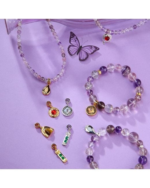 Aurozia Metallic Five Elements Super Seven Crystal Beadeds Bracelet Earth