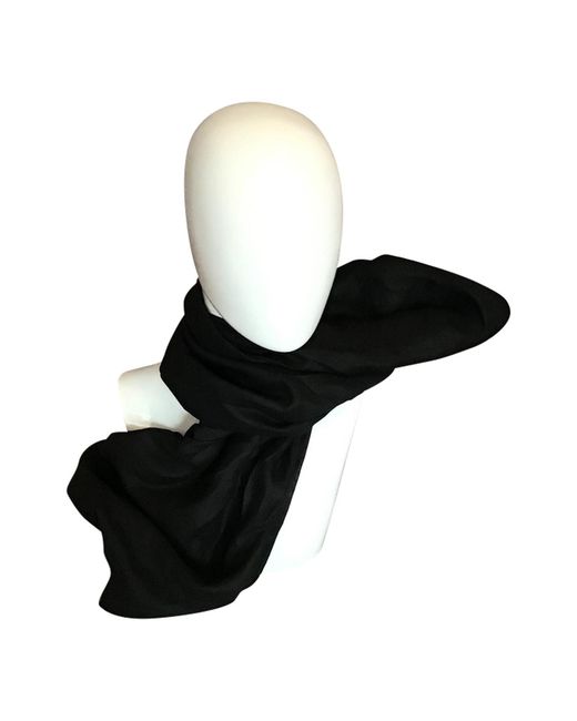 Romer Millinery Black Twisturban Turban Handkerchief Linen