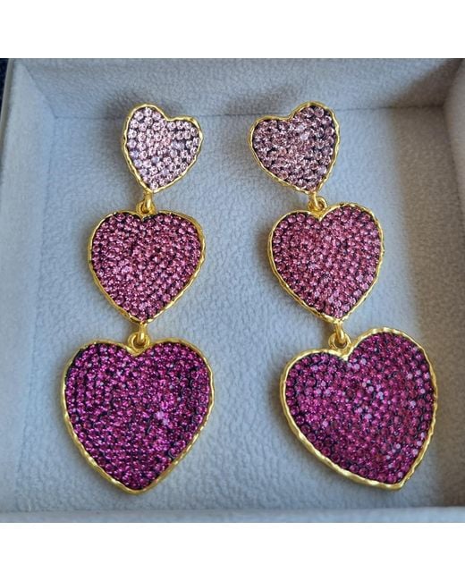 Ornare the Label Purple Belinda Earrings – Rose