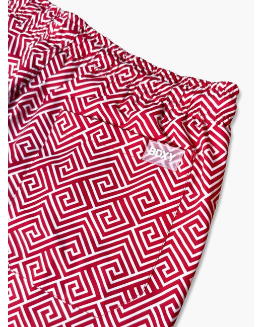 Bdxy Studio Red "The Frame" Swimshorts for men