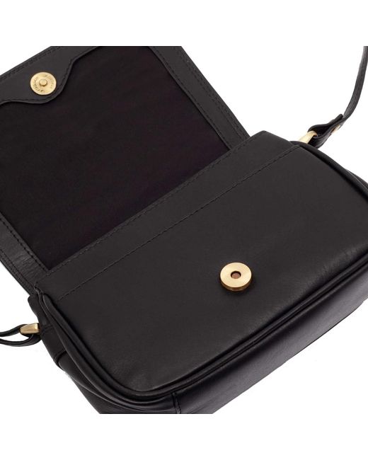 Lloyd Baker Black Amritsar Leather Crossbody Bag