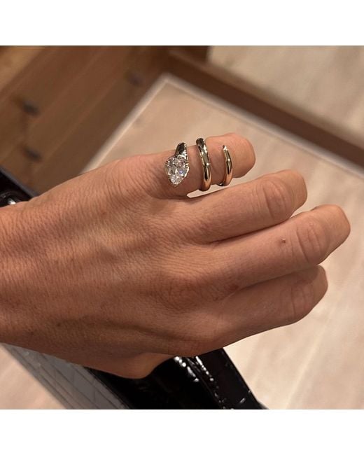 Onewildone Metallic When You Know You Know Twisted Snake Pinky Ring