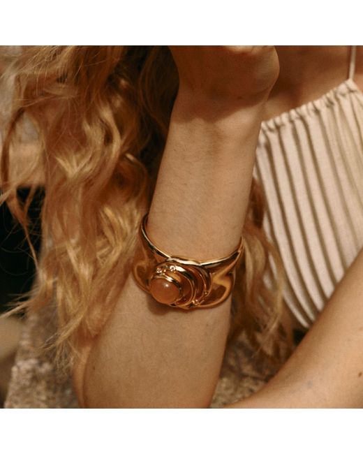 Retro Chic Metallic Dawn Light Bangle