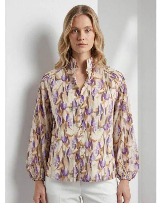 Exquise Multicolor Yesenia High Neck Shirt