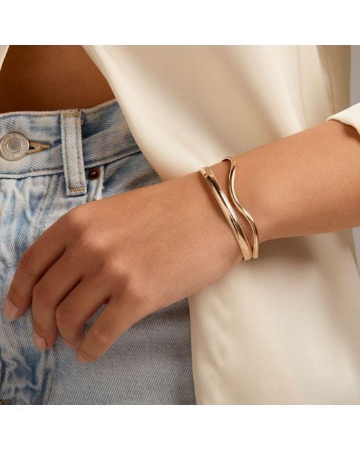 SET & STONES Metallic Gia Cuff