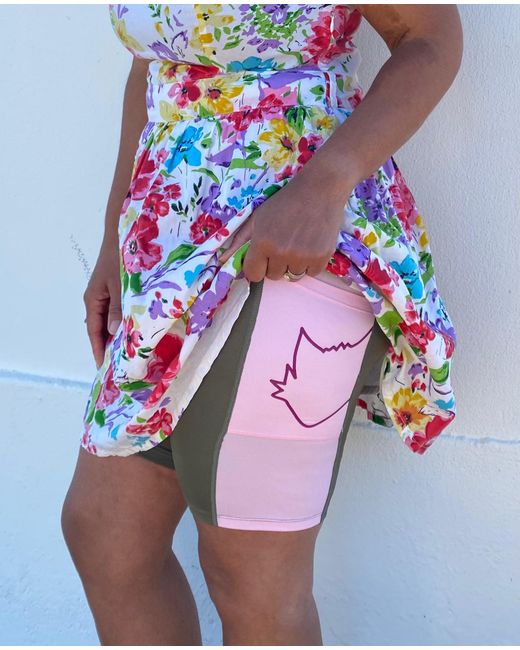 Foxies Green Daily Eco Comfy Shorts With Built-In Undies Zero Vpl. Stylish Coverage