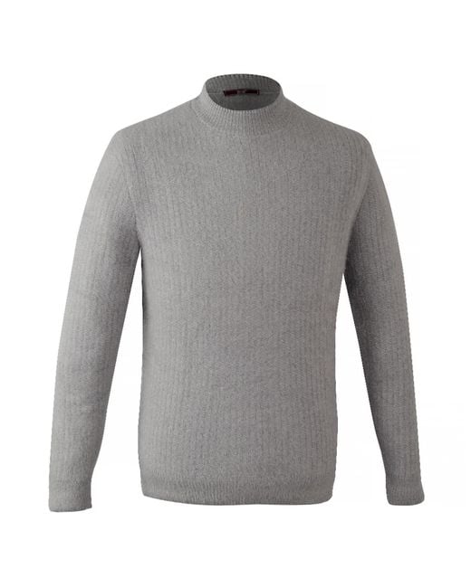 DAVID WEJ Gray Albert High Neck Jumper – Light for men