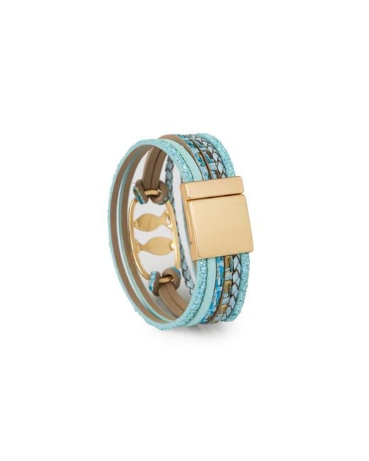 Saachi Blue Coastal Multi Strand Bracelet