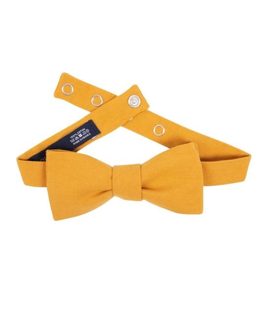 LE COLONEL Yellow Mustard Bow Tie for men
