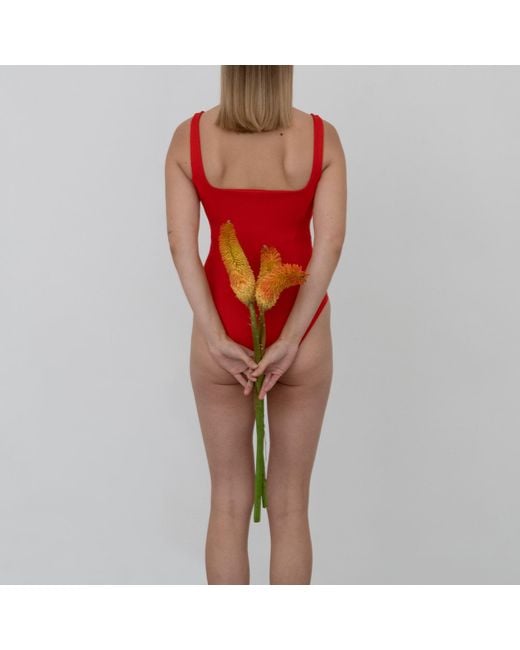 The Koozy Red Chani Bodysuit