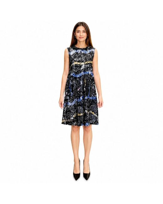 Chuks Collins Blue Ajah Collection – Printed A-Line Dress