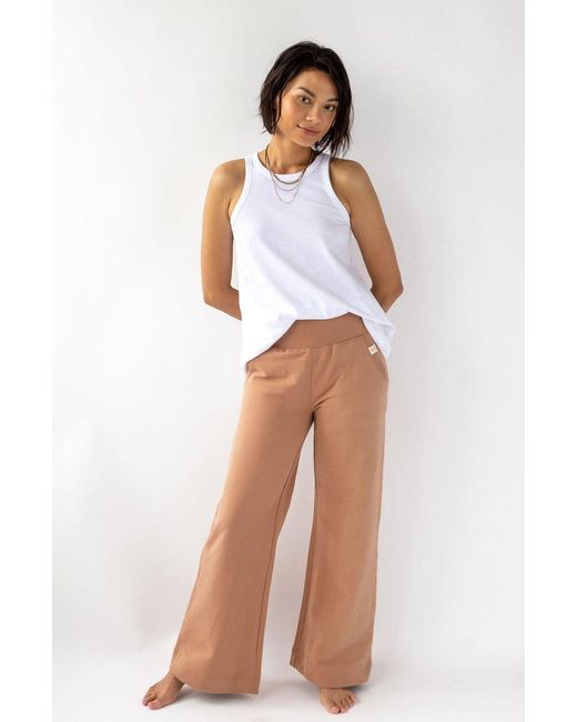 LOVETRUST Brown Neutrals Drew Wide Leg Pant