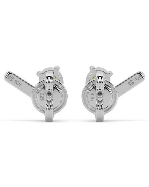 Onia Green Peridot Bar Studs