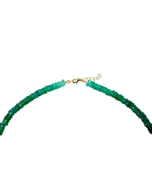 Bombyx House Green Agate Ombre Bead Necklace