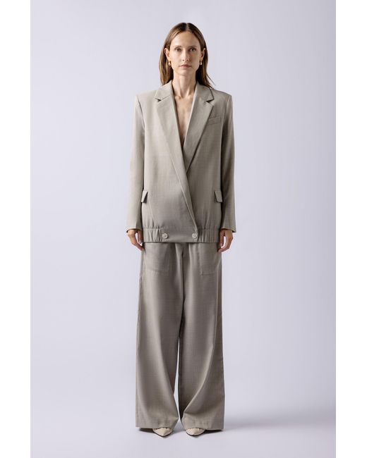 Lendrop Studios Gray Azuna Blazer