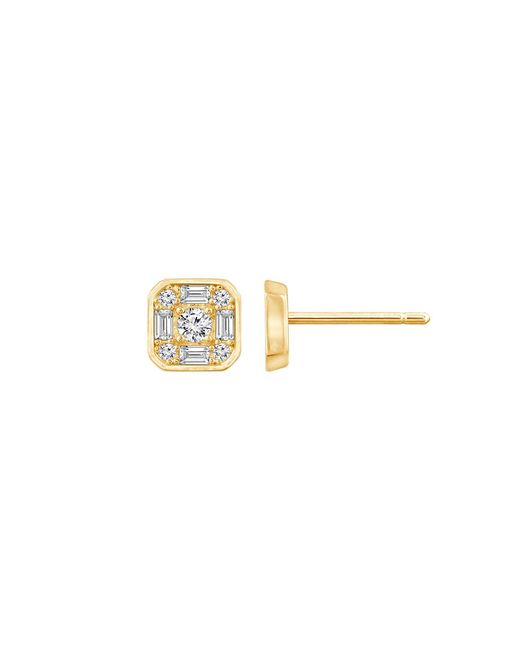Diamonbliss Metallic Marilyn Monroe Cluster Square Stud Earrings