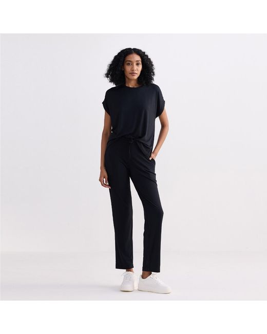 REISTOR Black Wide Leg Pant