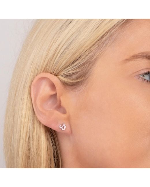 Maya Brenner Metallic Charm Stud